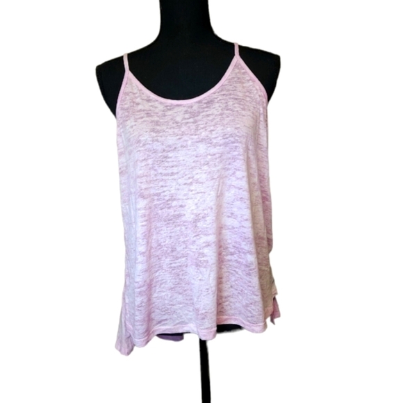 Free People Movement High Low Swing Tank Pink Size Medium - Picture 1 of 7